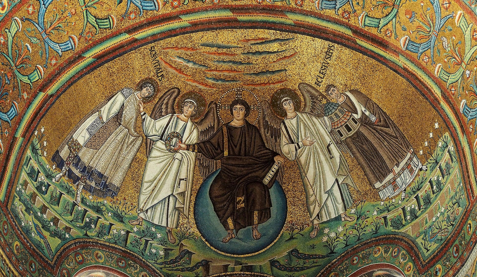 Byzantine apse mosaic inside the Basilica of San Vitale, Ravenna — gateway to shore excursions from Porto Corsini